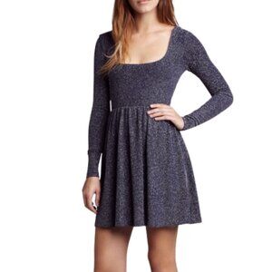 Free People Womens Small Sparkle Long Sleeve Disco Mini Dress CN